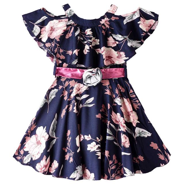 Jelliene - Twirling Blooms Girl's Floral Dress