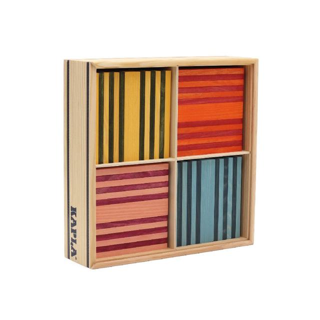 Kapla - Octocolor Case Wooden Planks - 100pcs