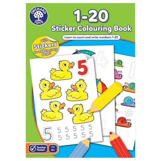 Orchard - 1-20 Sticker Colouring Book