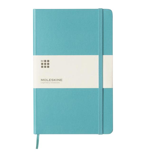 Moleskine - Classic Ruled Hard Cover Notebook - Reef Blue - L