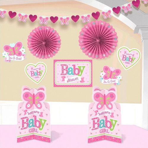 Welcome Little Baby Girl Room Decorating Kit