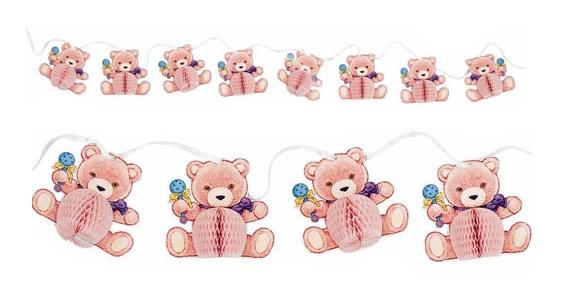 Pink Baby Bear Honeycomb Trimmer