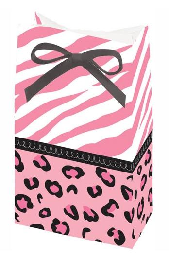 Sweet Safari Girl Baby Shower Favor Bags