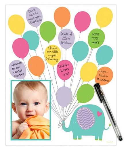 Baby Shower Paper Autograph Matte