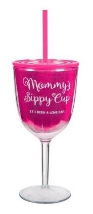 Baby Shower Mommy's Plastic Wine Glass