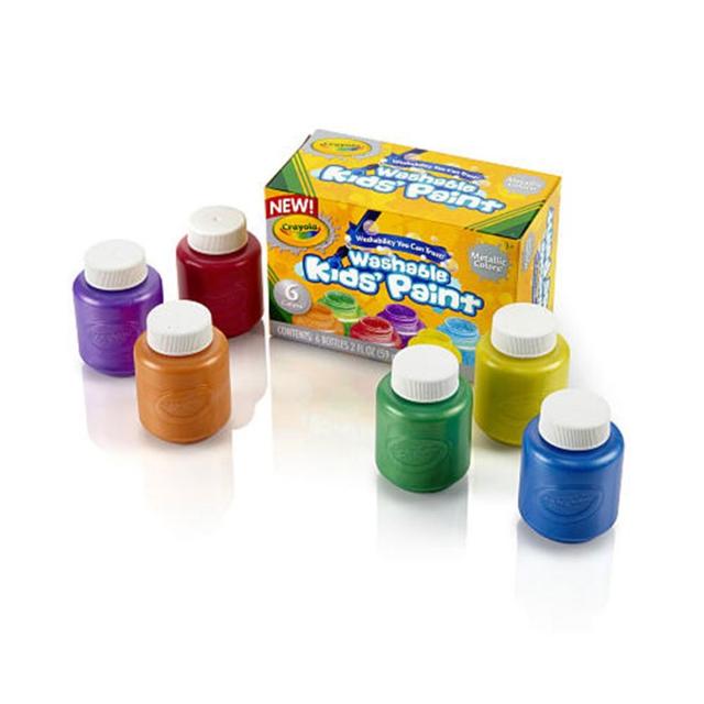 Crayola 6Ct Washable Metallic Paint