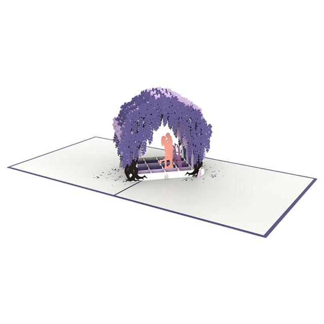 Paper Color - Wisteria Gate Pop Up Birthday Greeting Card