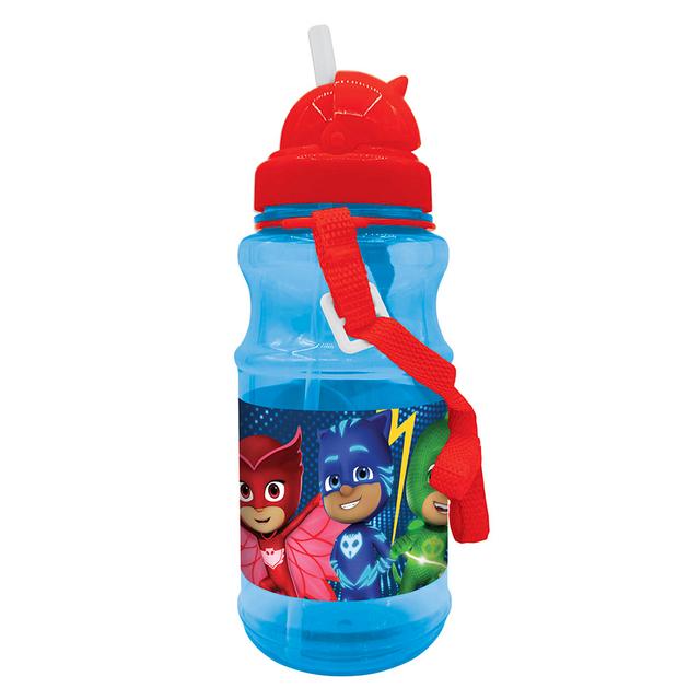 PJ Masks - Transparent Water Bottle With Strap - 500 ml