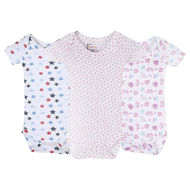 Prokids - 3pc-Set - Short Sleeves Baby Bodysuits