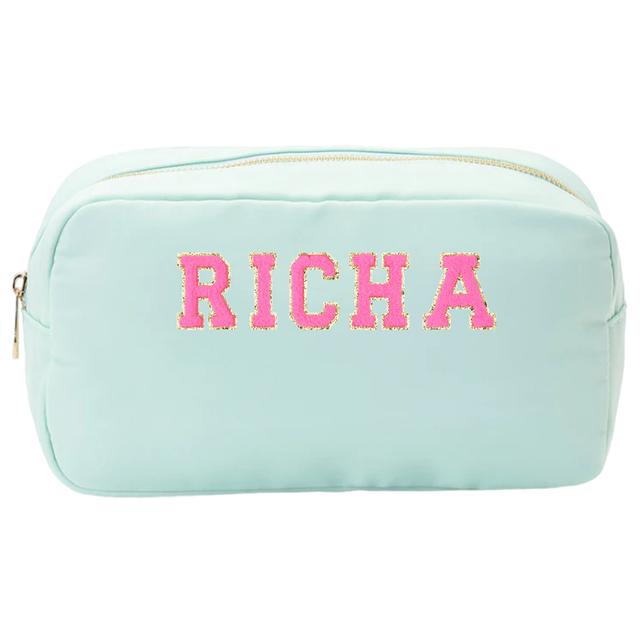 The Happy Tribe - Personalized Medium Pouch - Mint Green