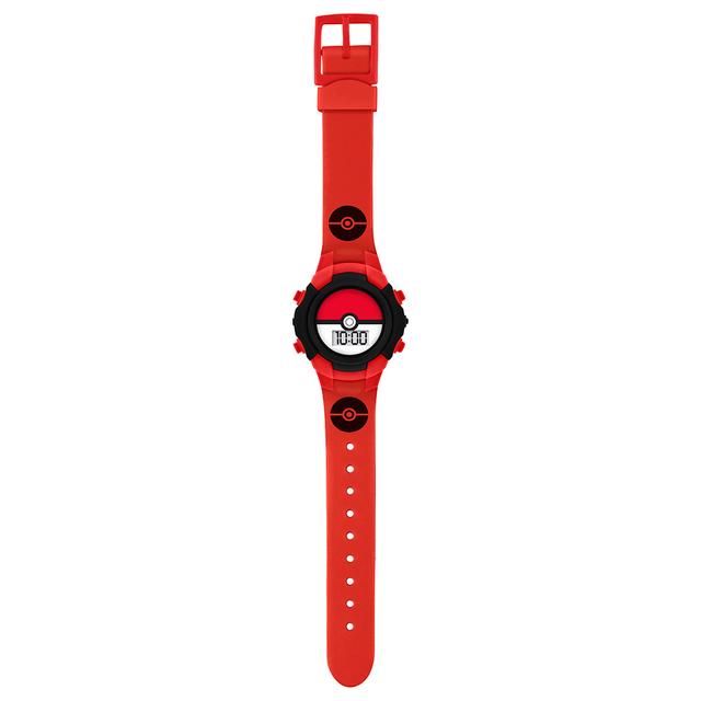 Disney - Pokemon Flashing Digital Watch - Red/Black