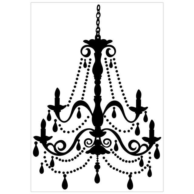 RoomMates Chandelier Giant Wall Decal with Gems