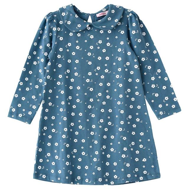 Jelliene - Floral Aop Knit Dress - Blue