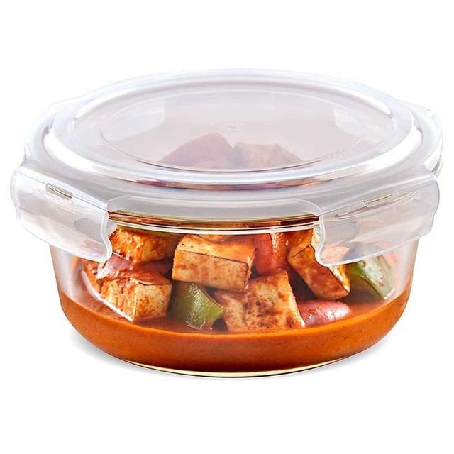 Borosil - Klip-N-Store Round Glass Storage Container - 240 ml