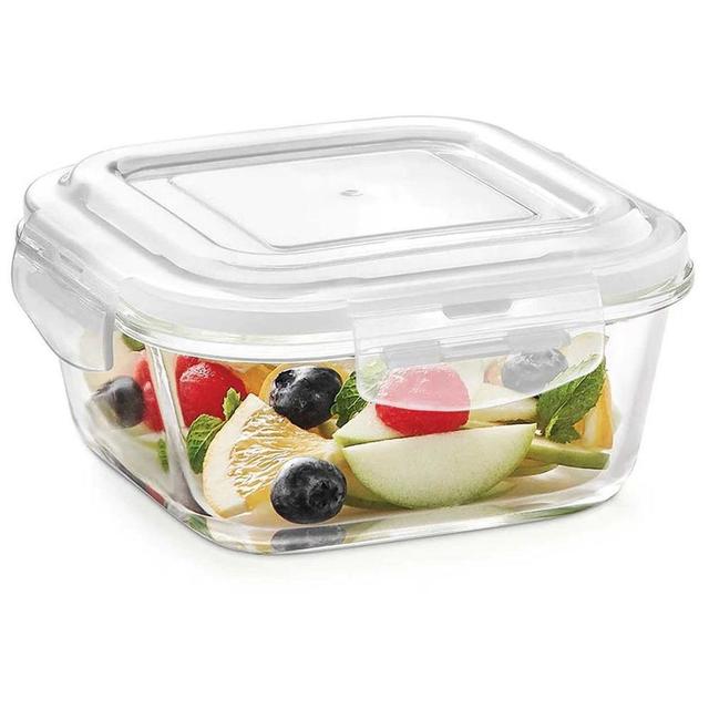 Borosil - Klip-N-Store Square Glass Storage Container - 800 ml