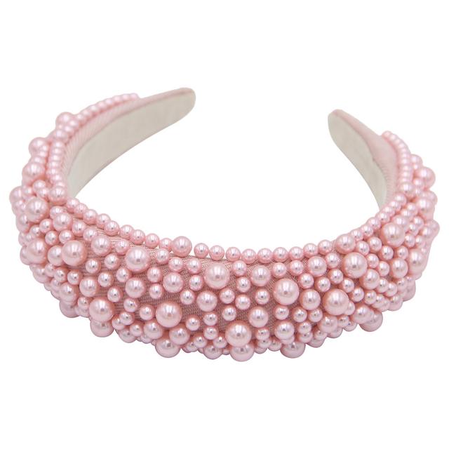 D' Daniela - Girls Olivia Headband - Pink Pearl