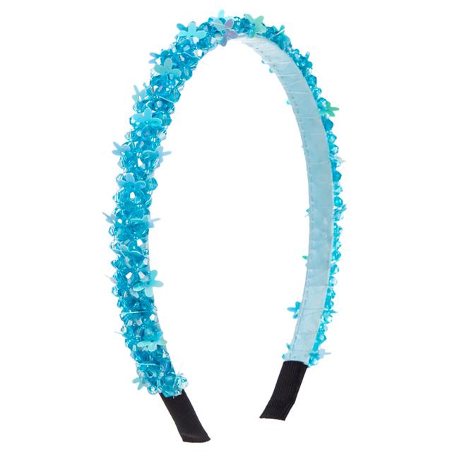 D' Daniela - Girls Anna Butterfly Headband - Sky Blue