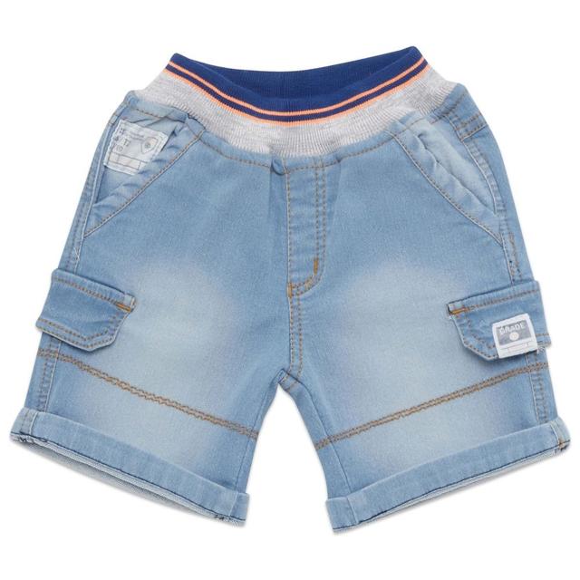 Little Kangaroos - Baby Boy Denim Shorts - Light Blue