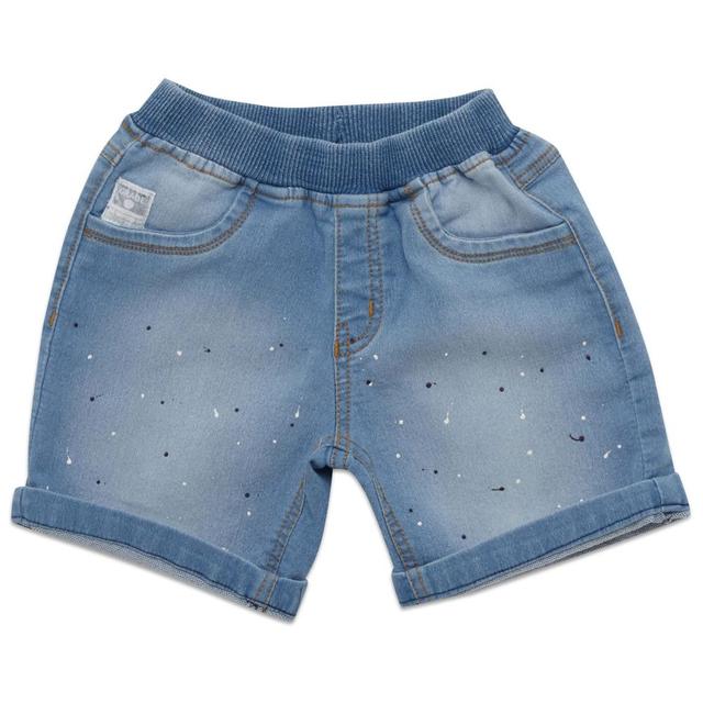 Little Kangaroos - Baby Boy Denim Shorts - Faded Blue