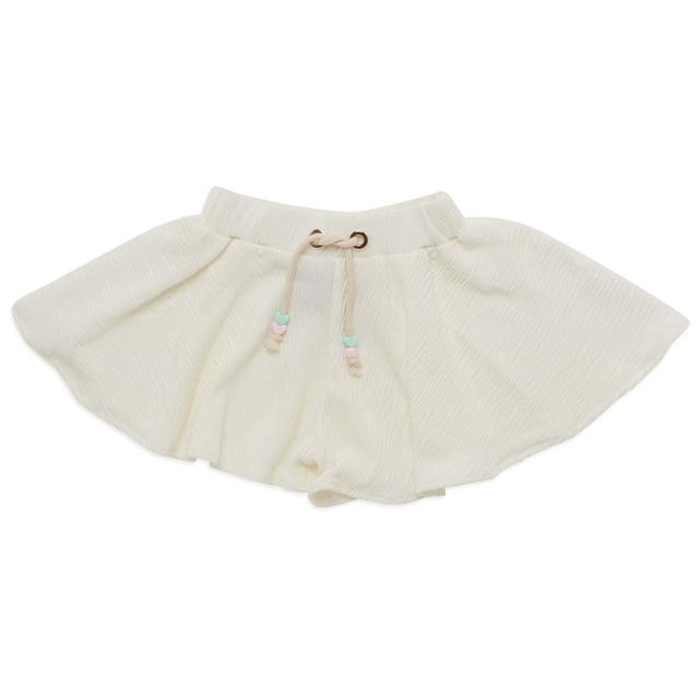 Little Kangaroos - Girl Knitted Shorts - Off White