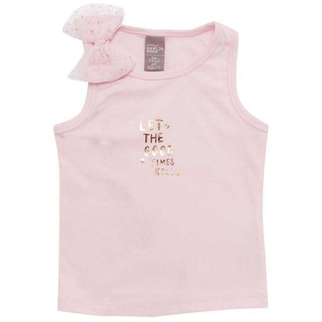 Little Kangaroos - Girl Sleeveless T-Shirt - Pink