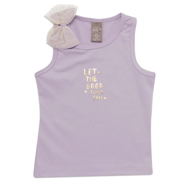 Little Kangaroos - Girl Sleeveless T-Shirt - Lilac