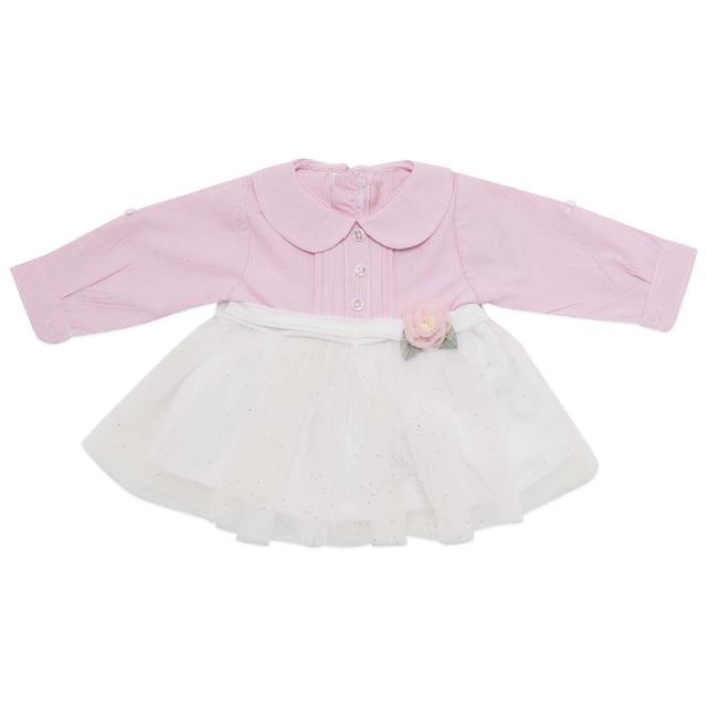 Little Kangaroos - Baby Girl Woven Dress - Pink