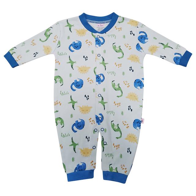 Smart Baby - Baby Boy Sleepsuit - White Dino