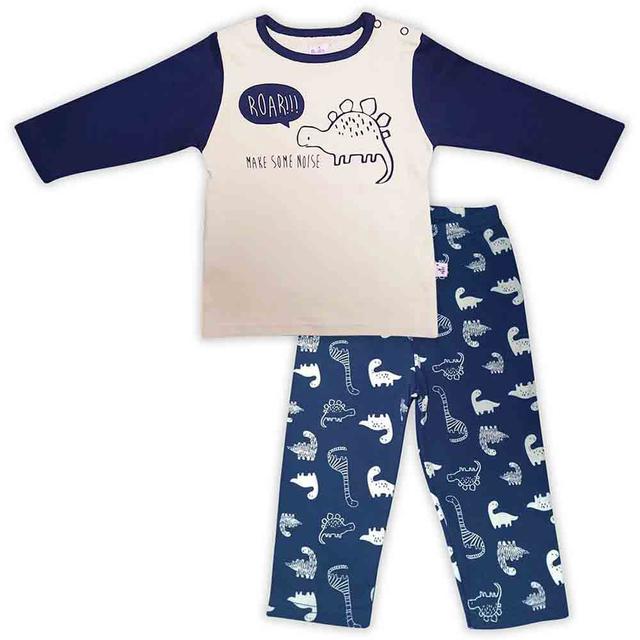 Smart Baby - 2pc-Set - Baby Boy T-Shirt And Pajama Suit - Navy