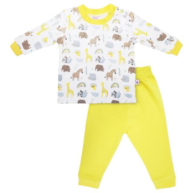 Smart Baby - 2pc-Set - Baby Boy T-Shirt And Solid Pajama Suit