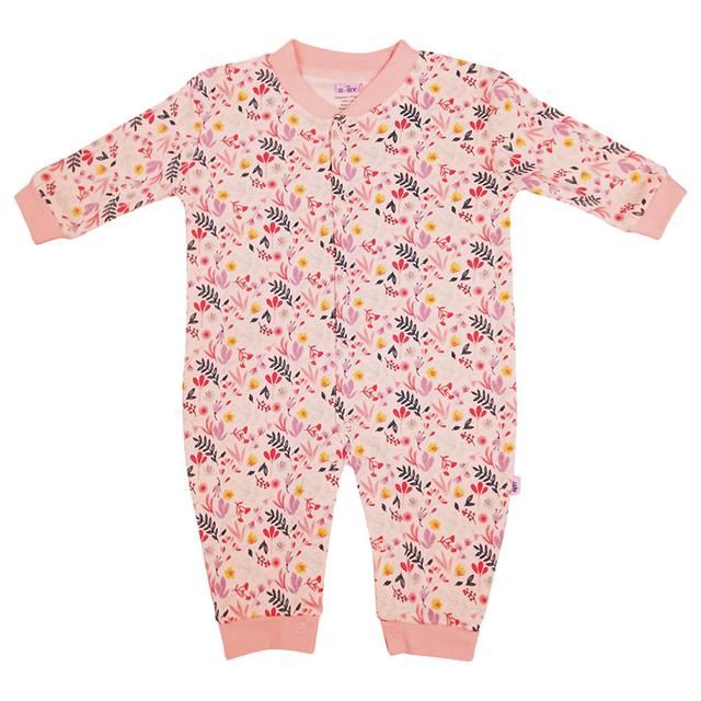 Smart Baby - Baby Girl Floral Sleepsuit