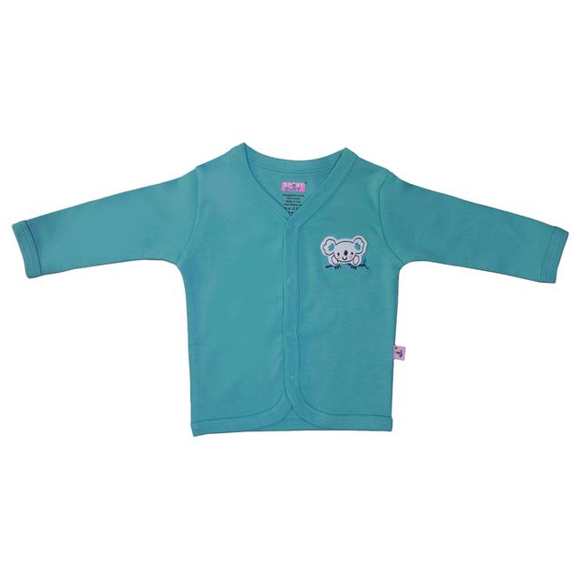 Smart Baby - Baby Boy Full Sleeves Front Button Shirt - Blue