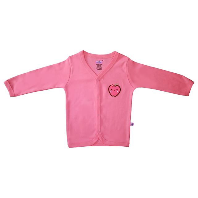 Smart Baby - Baby Girl Full Sleeves Front Button Shirt - Baby Pink