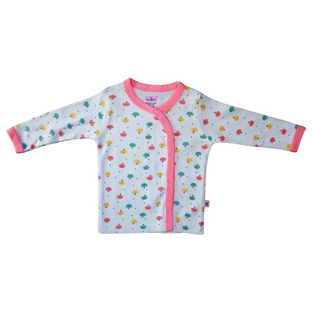 Smart Baby - Baby Girl Full Sleeves Front Button Shirt - Pink