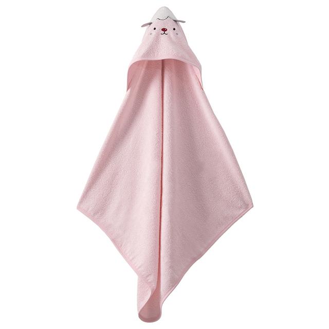 Bebetto - Sheep Print Hooded Towel - Pink