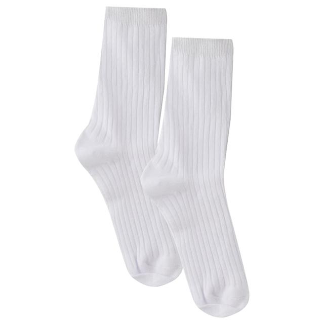 Genius - 3pc-Set - Boys Rib Socks - White 