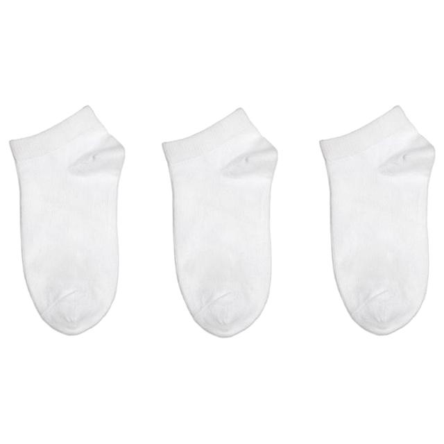 Genius - 3pc-Set - Kids Trainer Socks - White 