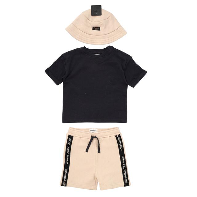 Lily & Jack - 3pc-Set - Baby Boy T-Shirt, Shorts w/ Beanie Cap