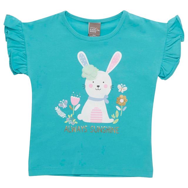 Little Kangaroos - Baby Girl Always Sunshine T-Shirt - Emerald