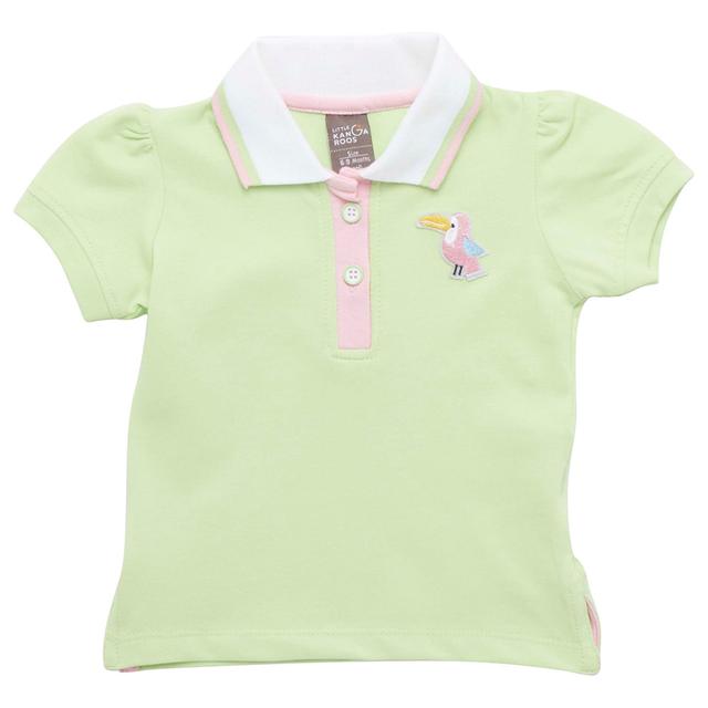 Little Kangaroos - Baby Girl Half Sleeve Polo T-Shirt - Green