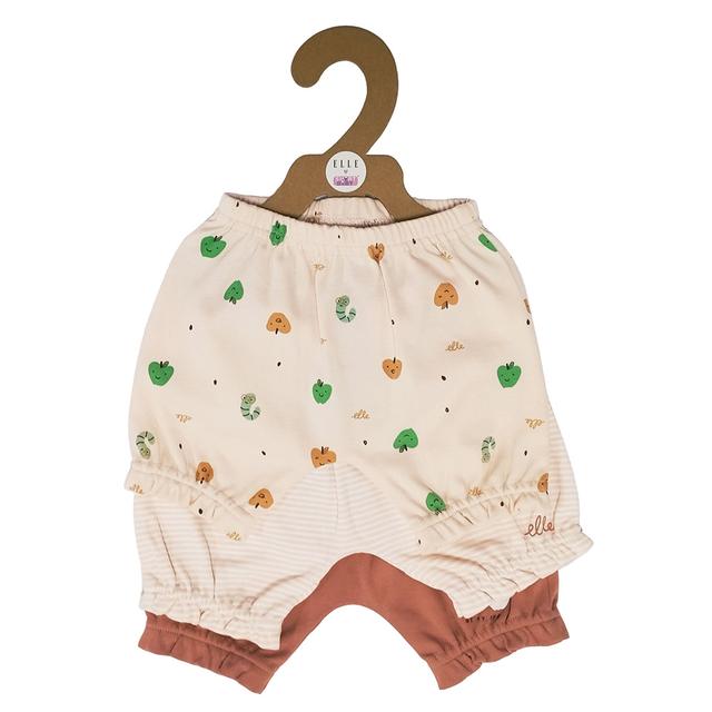 Smart Baby - 3pc-Set - Baby Girl Shorts - Brown