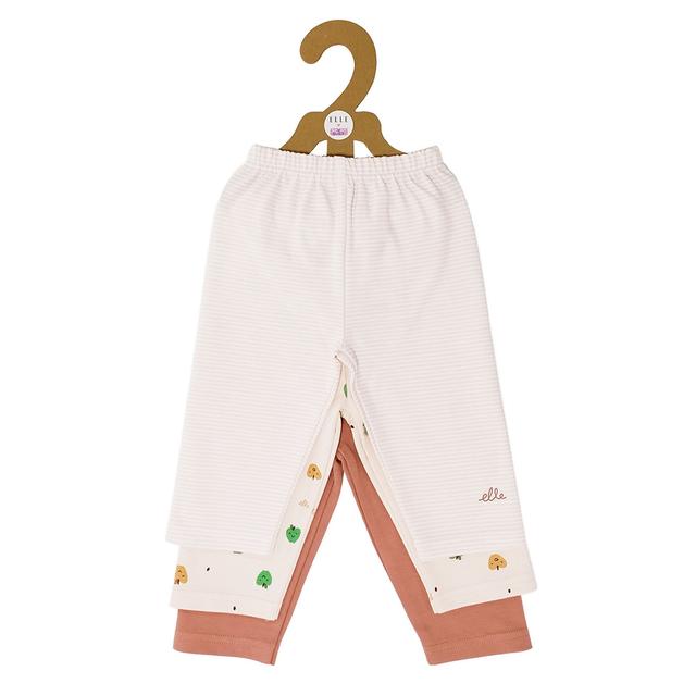 Smart Baby - 3pc-Set - Baby Girl Pants - Brown