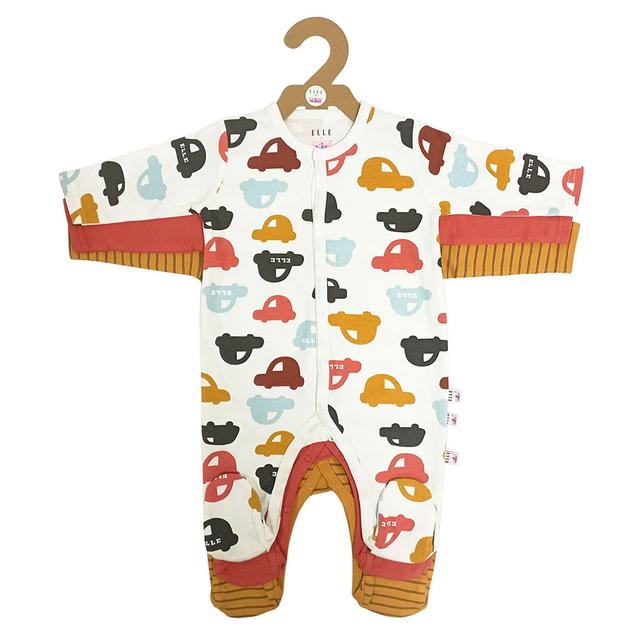 Smart Baby - 3pc-Set - Baby Boy Sleepsuit - Orange