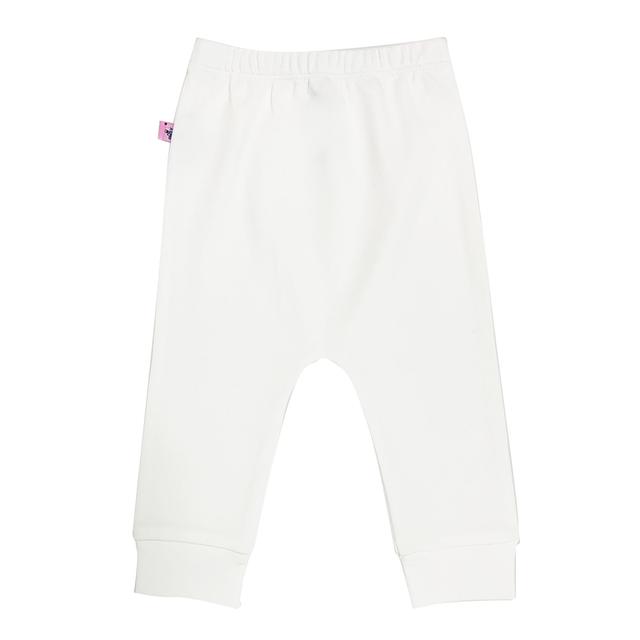 Smart Baby - Unisex Organic Trouser Without Feet - White