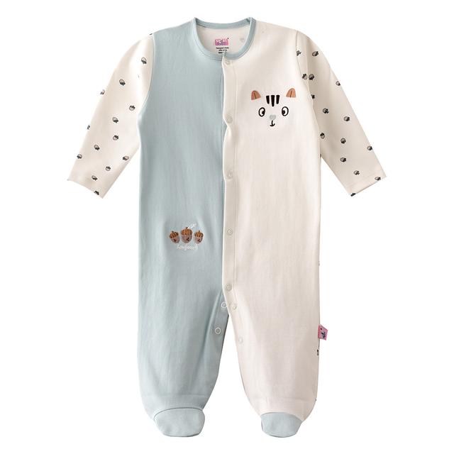 Smart Baby - Baby Boy Closefeet Sleepsuit - Blue