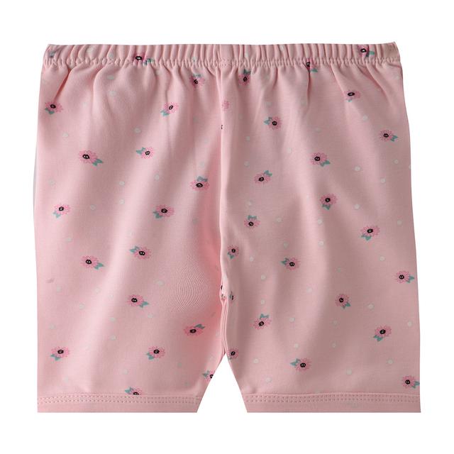 Smart Baby - Baby Girl All Over Printed Shorts - Light Pink