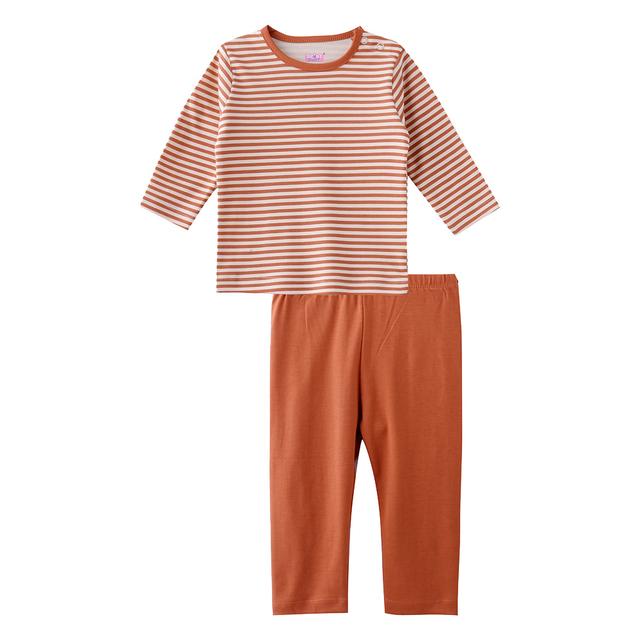 Smart Baby - 2pc-Set - Baby Boy Full Sleeve T-Shirt And Pyjama - Stripes