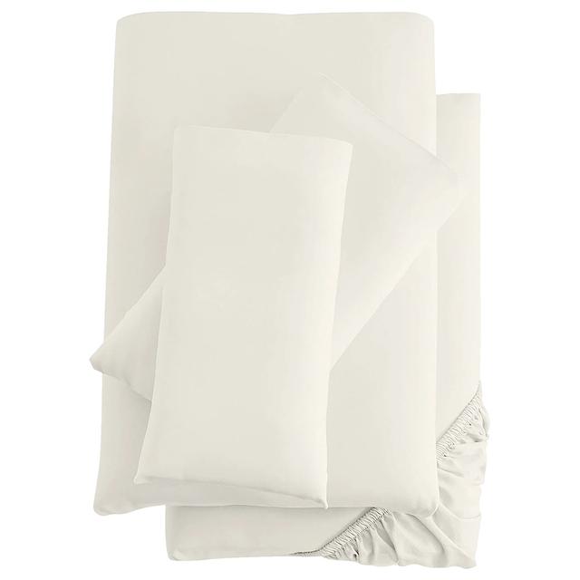 Silentnight - Bamboo Fitted Sheet - Cream - 90 x 200 cm