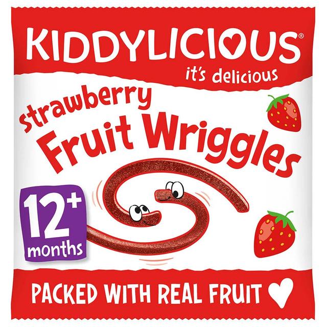 Kiddylicious Strawberry Fruit Wriggles 12g