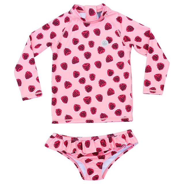 Badawii Beachwear - 2pc-Set - Girl Swim Suit Wild Berries - Deep Pink